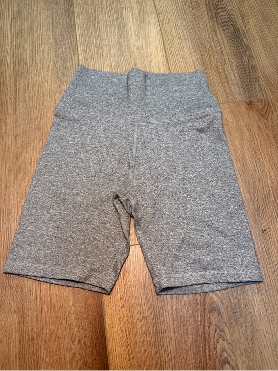 aerie Pants - Aerie Move High Waisted Bike Shorts Women’s Small Gray Compression Yoga Athletic